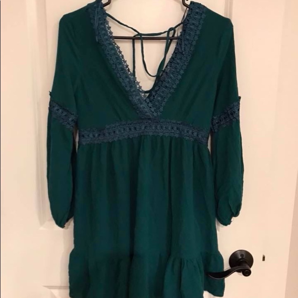 Francesca’s Deep Green Dress